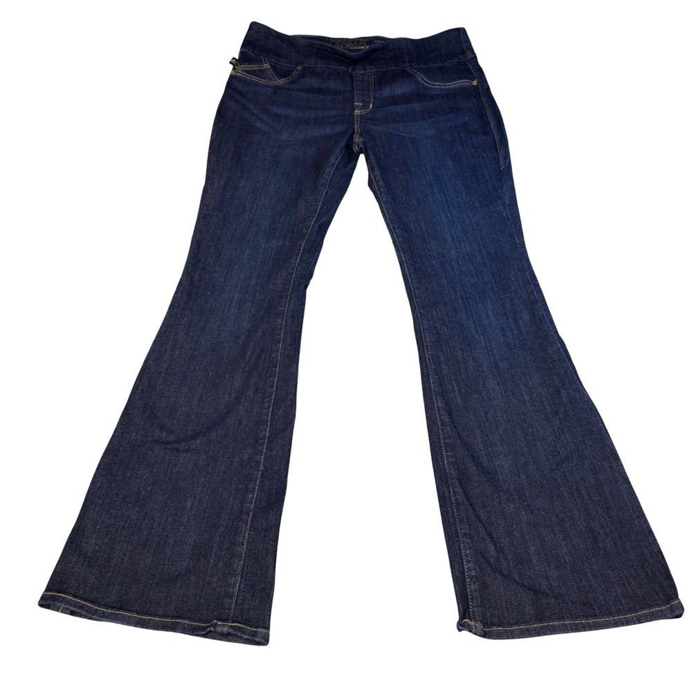 Rock & Republic Fever Pull On Flare Jeans Dark Wash Slimming Denim Rx 16M